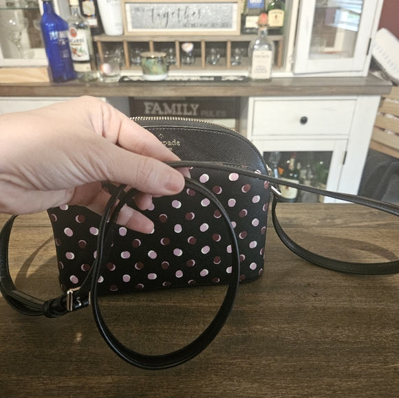 Kate Spade New York Payton Fiesta Dot Dome Crossbody, Black Multi - Picture 2 of 10